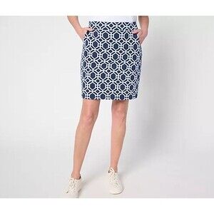 Belle by Kim Gravel Skort Women's Petite 2XS Preppy French Terry